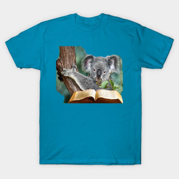 KOALA READING THE BIBLE T-Shirt by SHOW YOUR LOVE